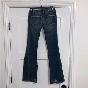 575 DENIM JEANS. BOOTCUT SIZE 25 original hem